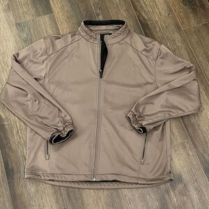 Footjoy Jacket Men's Large Green Full Zip Mock Neck Golf FJ